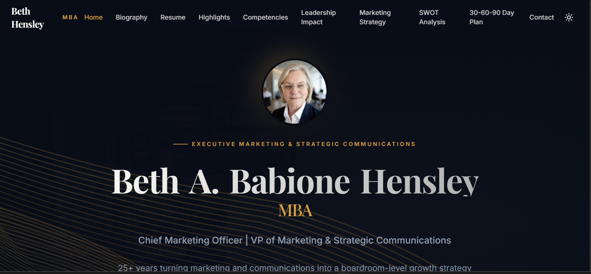 Career portfolio sample 3
