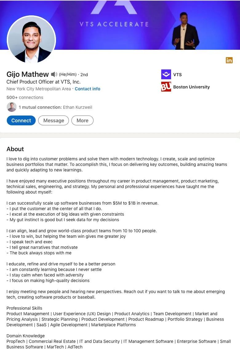 LinkedIn Sample 4